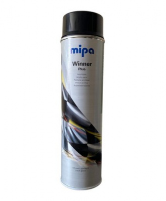 Краска Mipa Winner Acryl-Lack акриловая черная глянцевая 600мл аэрозоль фото в интернет магазине Новакрас.ру
